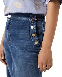 Lembi High Rise Wide Leg Trouser Jeans Navy