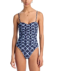 Ruched One Piece Swimsuit - Exclusive