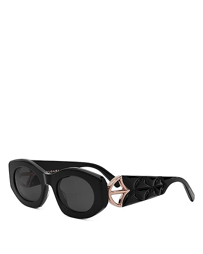 Bvlgari Calla Oval Sunglasses, 51mm
