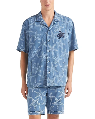 Vilebrequin Graniers Light Denim Camp Shirt