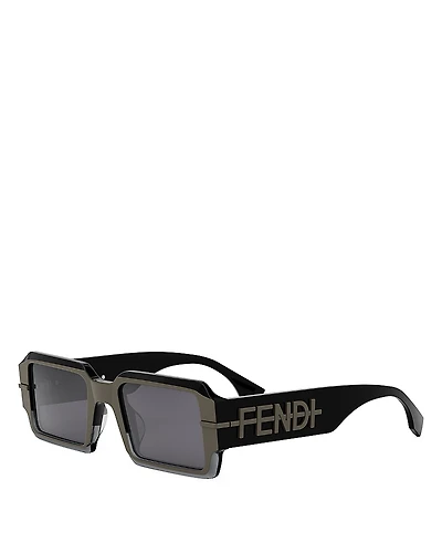 Fendi Fendigraphy Geometric Sunglasses, 52mm