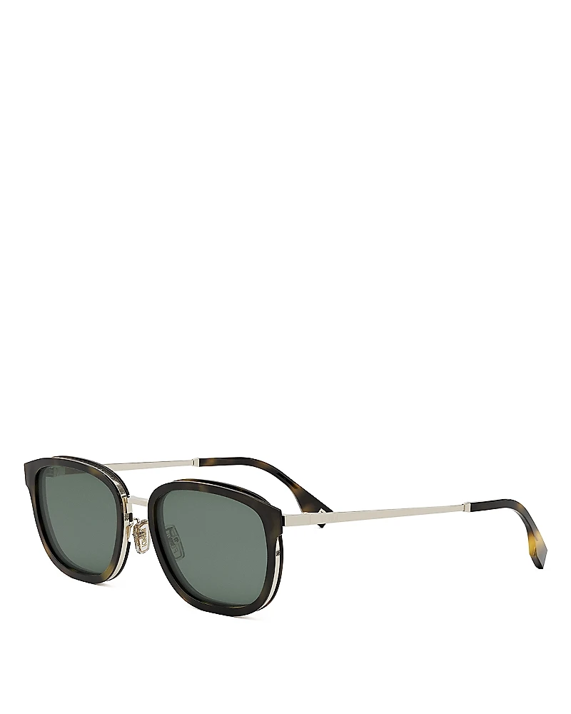 Fendi Travel Oval Metal Sunglasses, 55mm