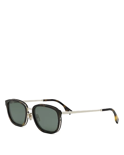Fendi Travel Oval Metal Sunglasses, 55mm