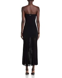 Tube Top Sheer Maxi Dress