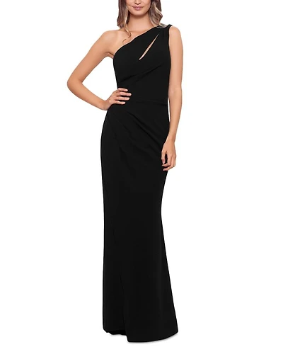 Cutout One Shoulder Gown - Exclusive