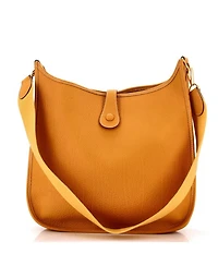 Pre-Owned HERMES Pre-Owned Hermes GM Evelyne Bag Gen I Fjord