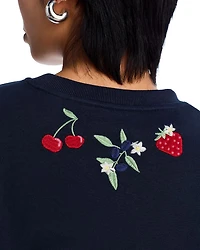 Fruit Embroidered Sweatshirt - Exclusive