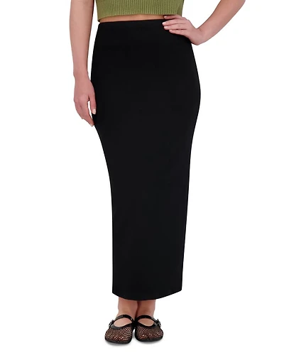 Slim Rib Knit Skirt