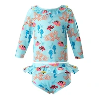 Rachel Riley Unisex Coral Reef Rashguard Set