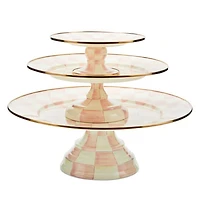Rosy Check Large Pedestal Platter