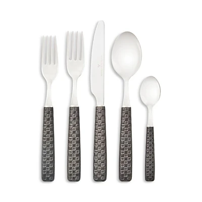 Everyday Black 5-Piece Flatware Place Setting