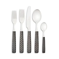 Everyday Black 5-Piece Flatware Place Setting