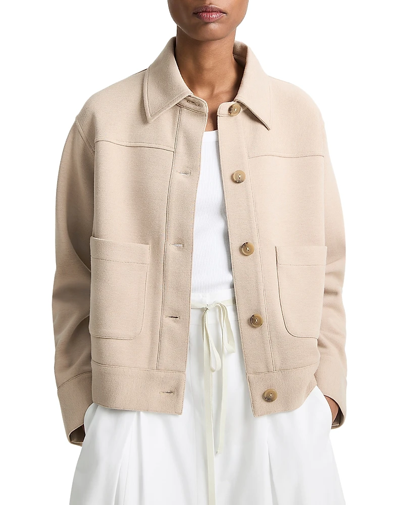 Vince Cropped Patch Pocket Jacket