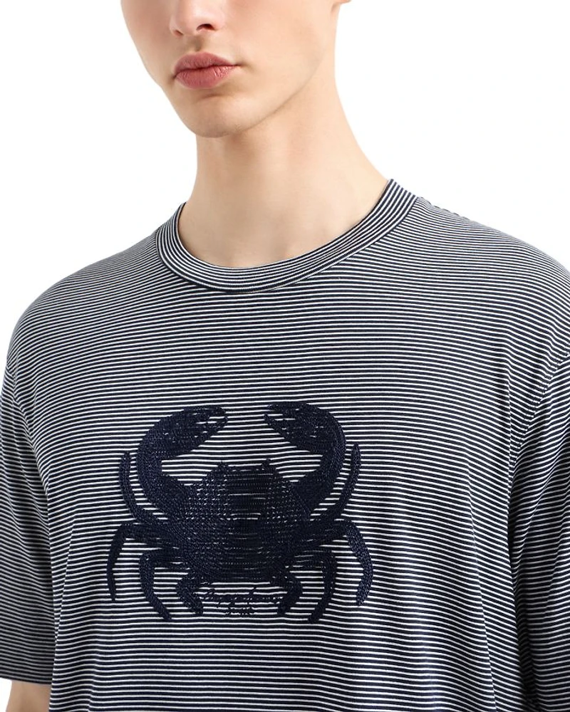 Embroidered Crab Tee