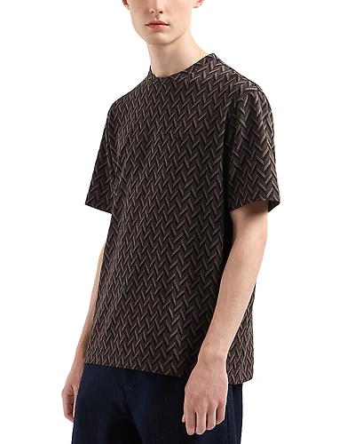 Emporio Armani Chevron Jacquard Tee
