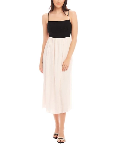 Anetta Contrast Midi Dress