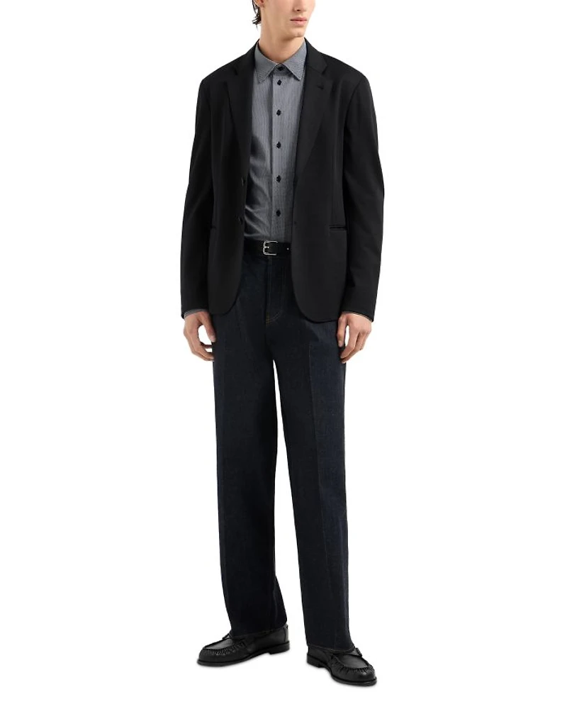 Regular Fit Stretch Jersey Blazer