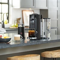 VertuoPlus Deluxe by De'Longhi with Aeroccino Milk Frother, Classic Black