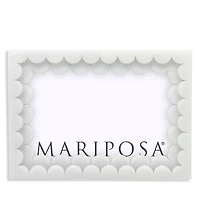 Mariposa White Acrylic Double Scallop Frame
