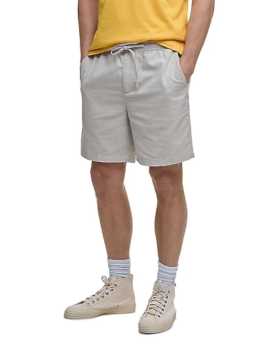 Barbour Relaxed Fit Linen Blend Shorts