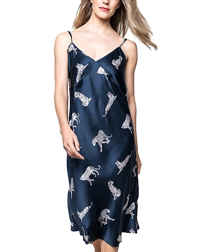 Petite Plume Silk Panthere de Nuit Cosette Nightgown