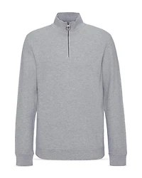 Pique Regular Fit Quarter Zip Sweater