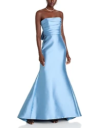 Amsale Strapless Gown