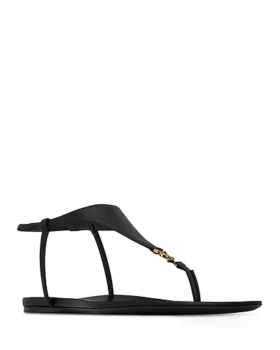 Saint Laurent Women's Cassandra Slingback Thong Sandals