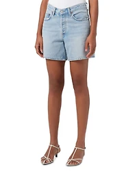 V Waist Mid Rise Denim Shorts Backbeat