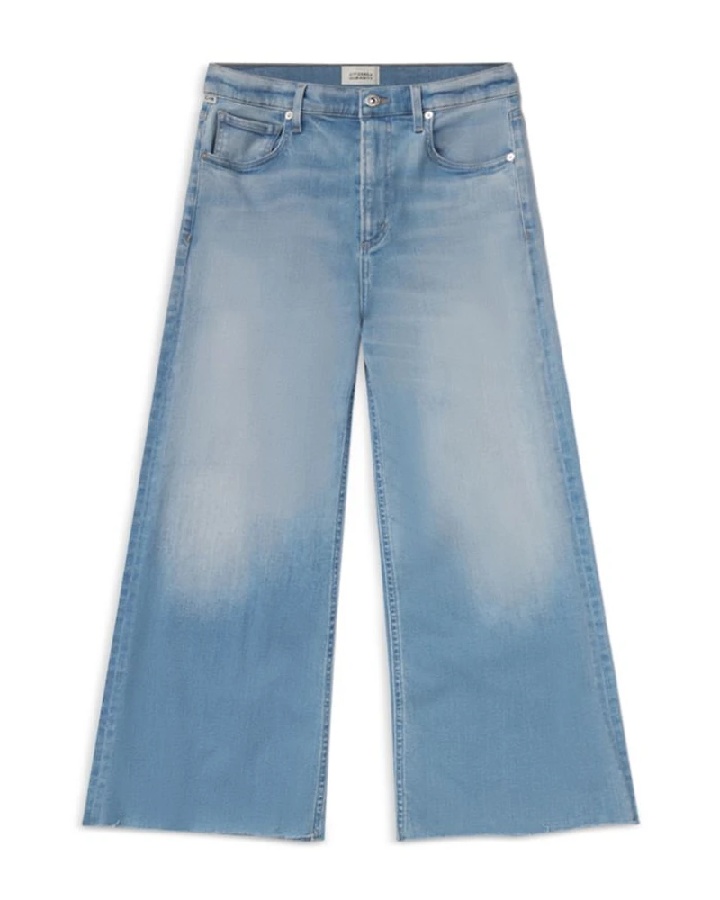 Lyra High Rise Wide Leg Crop Jeans Belmont
