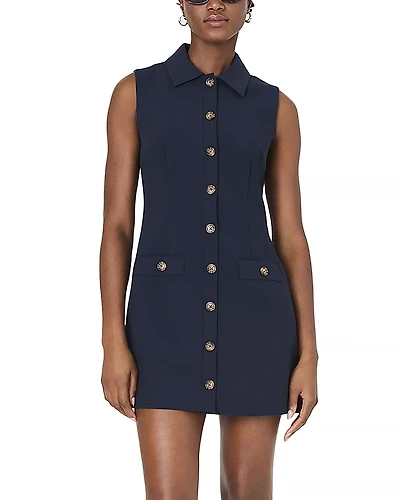 French Connection Azra Button Front Dress