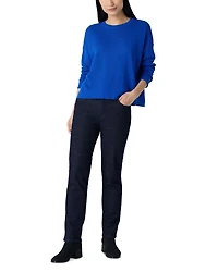 Linen Cotton Cord Crewneck Sweater