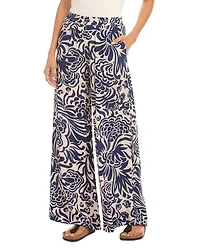 Wide Leg Printed Pants