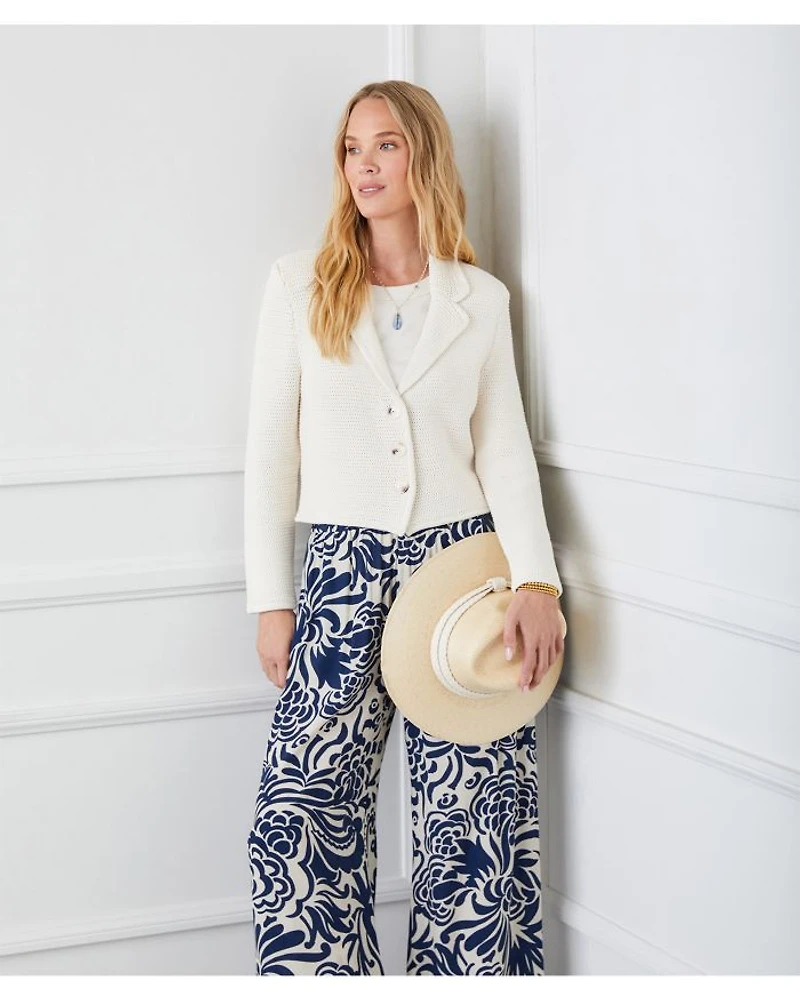 Button Up Blazer Sweater