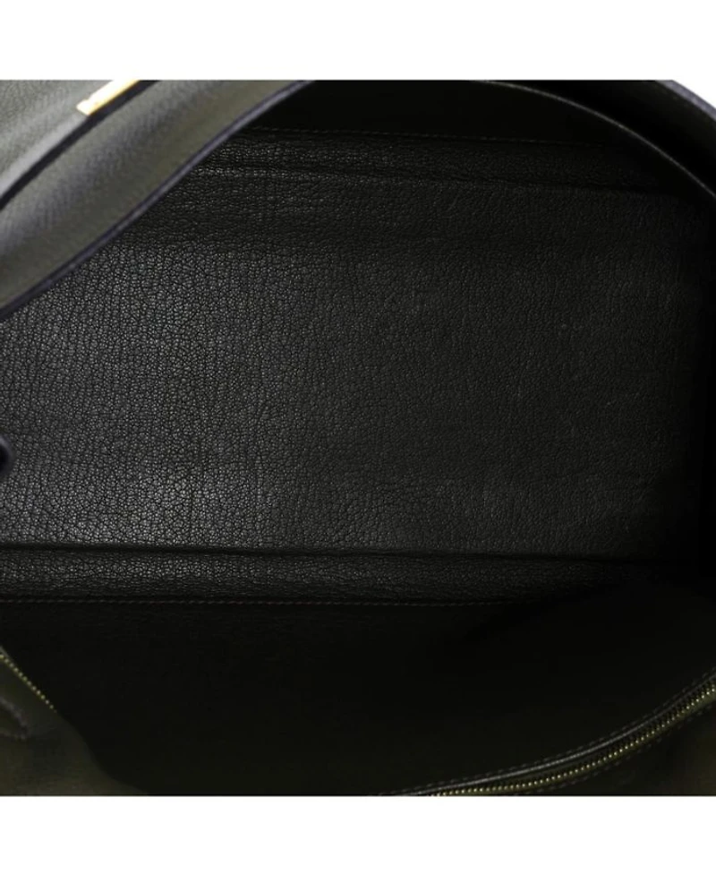 Kelly 32 Handbag Green Togo with Gold Hardware