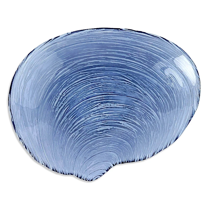 Vietri Isola Glass Shell Plate