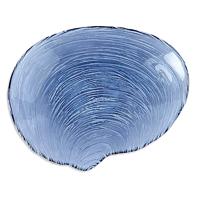 Vietri Isola Glass Shell Plate