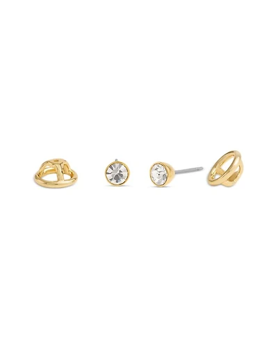 Convertible Halo Stone Stud Earrings