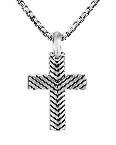 Men's Chevron Cross Pendant