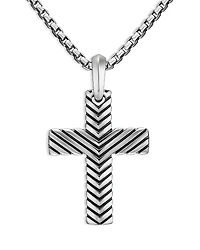 Men's Chevron Cross Pendant
