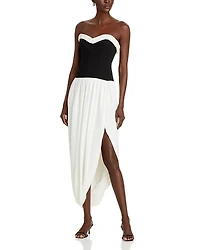 Simkhai Augusta Bustier Midi Dress