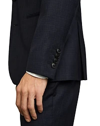 Slim Fit Hatch Textured Blazer