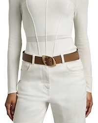 Round Buckle Jeans Belt