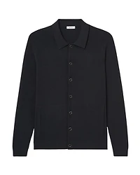 Saint Long Sleeve Fine Rib Button Up Cardigan