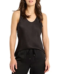 Day Gloss Woven Scoop Tank