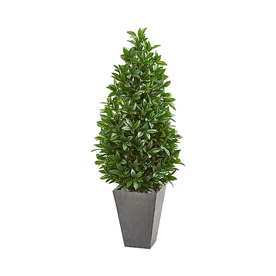 Nearly Natural 57 Bay Leaf Cone Topiary Tree