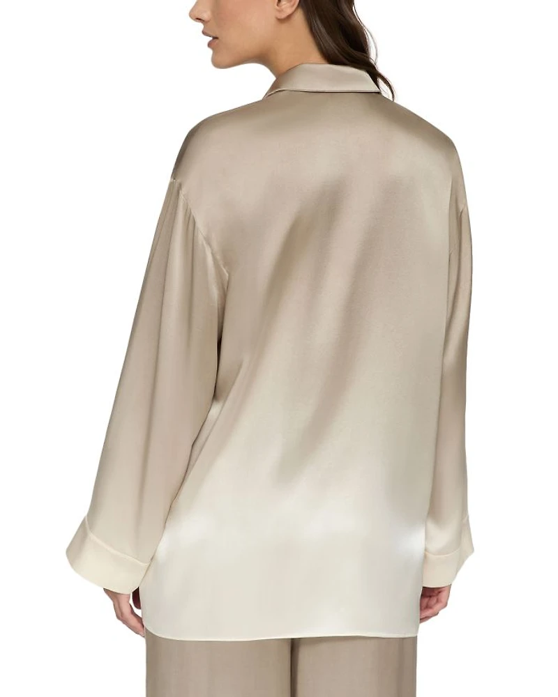 Silk Ombré Oversized Shirt