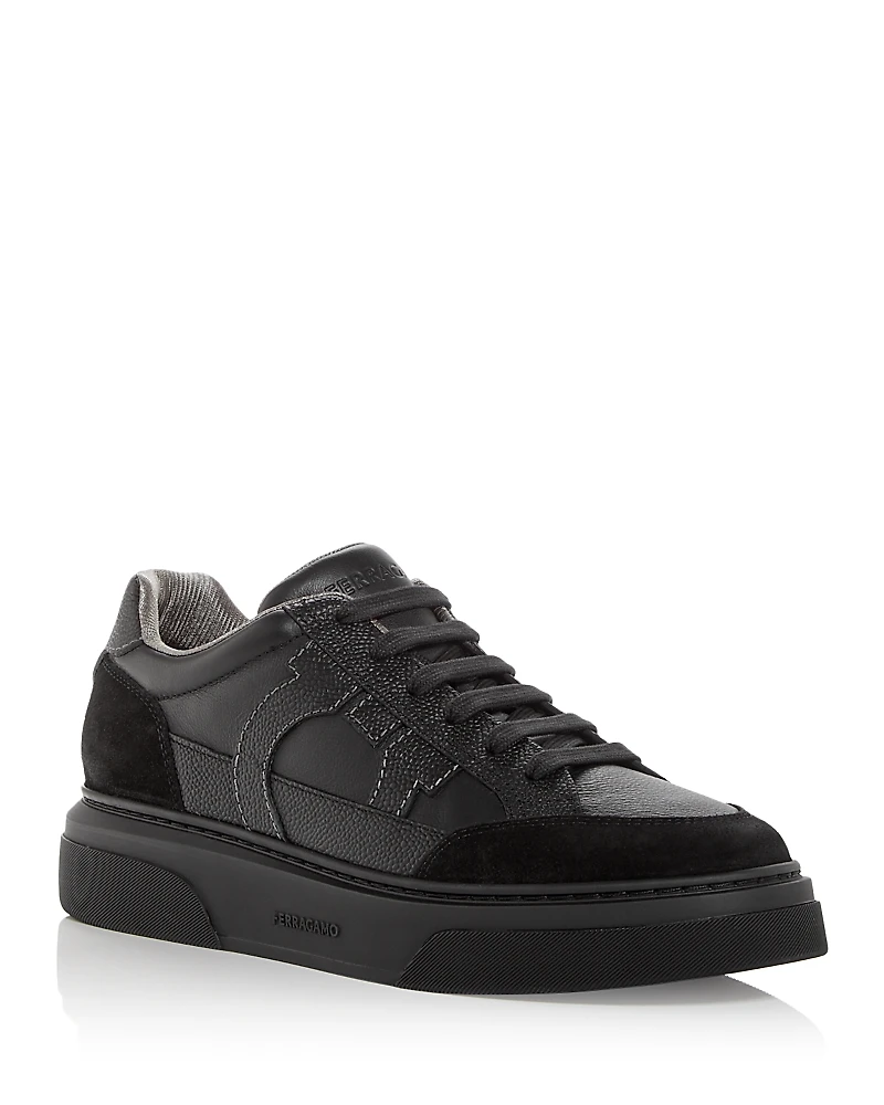 Ferragamo Men's Cassina Leather Sneakers