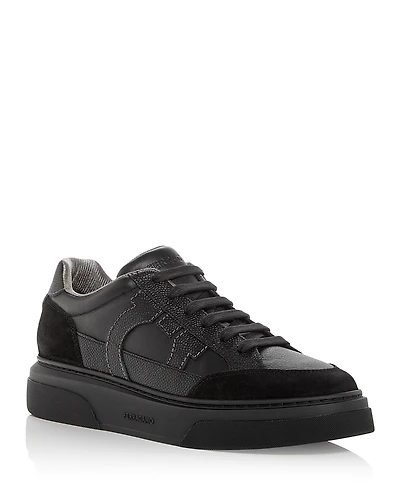 Ferragamo Men's Cassina Leather Sneakers