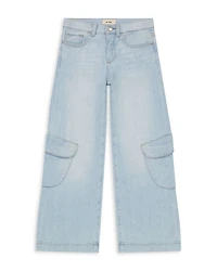 Girls' Nini Wide Leg Jeans Poolside Cargo - Big Kid